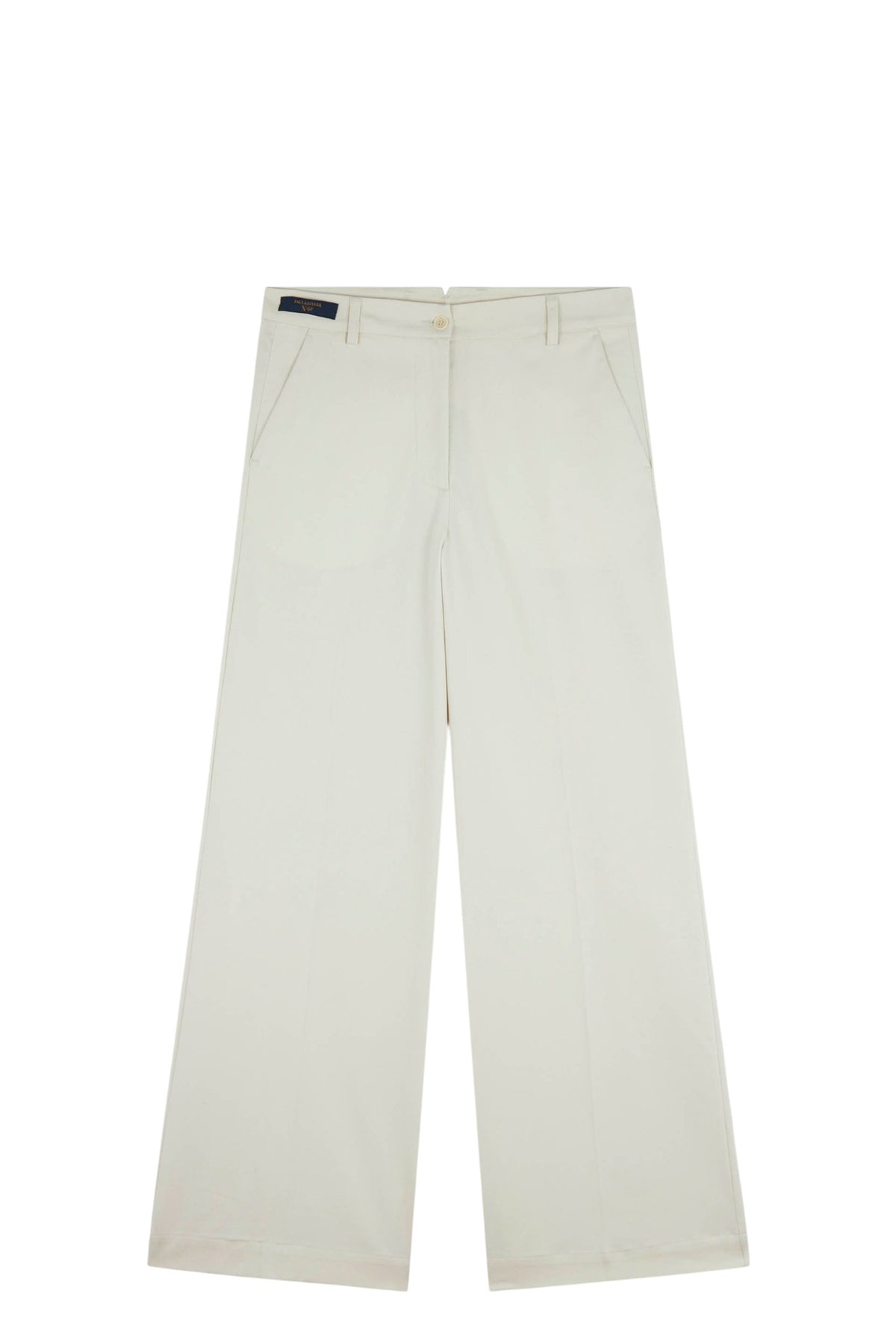 Palazzo trousers in stretch cotton