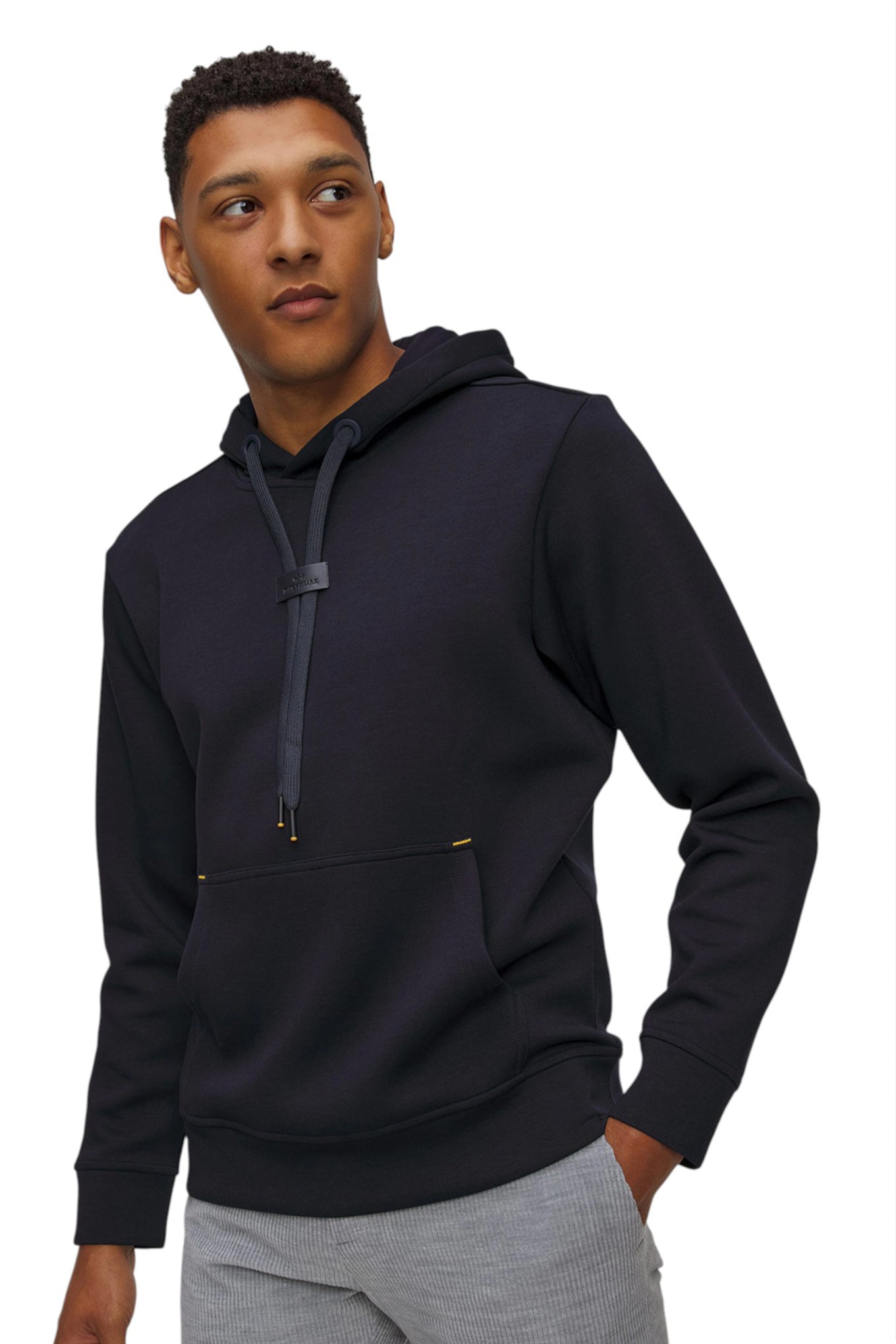 Paul And Shark Leather Badge Tech Fleece Hoodie