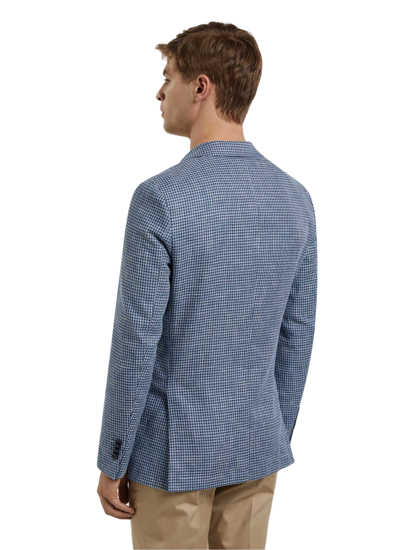 Unstructured Pied Poule Blazer