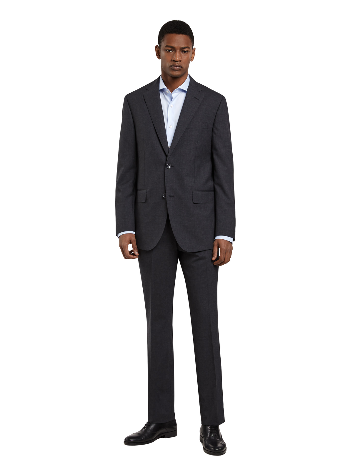Regular Fit 4 Seasons Plain Wool Suit