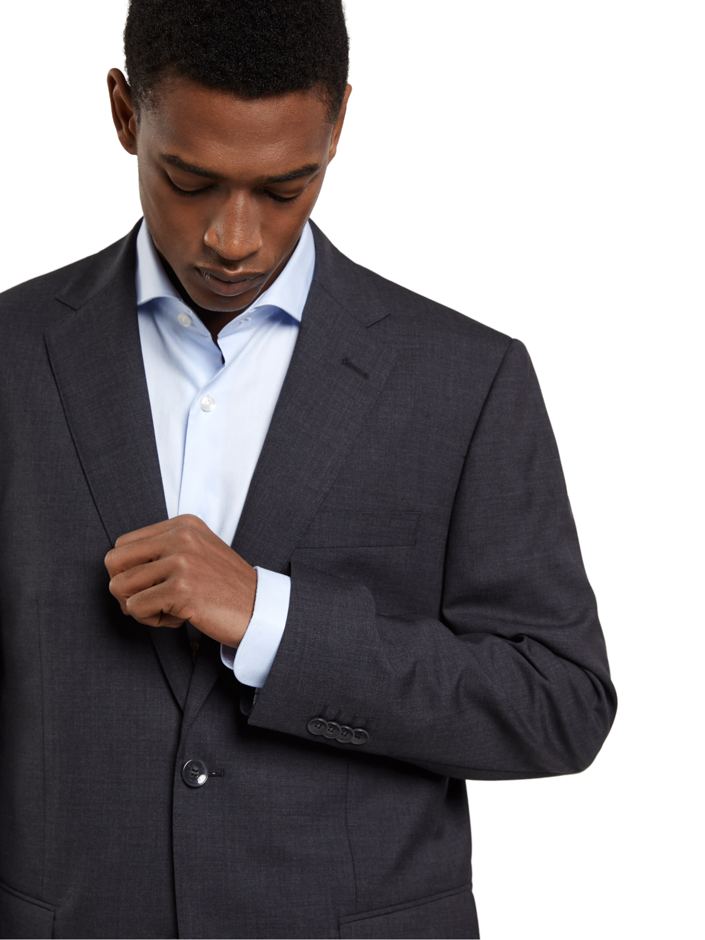 Regular Fit 4 Seasons Plain Wool Suit
