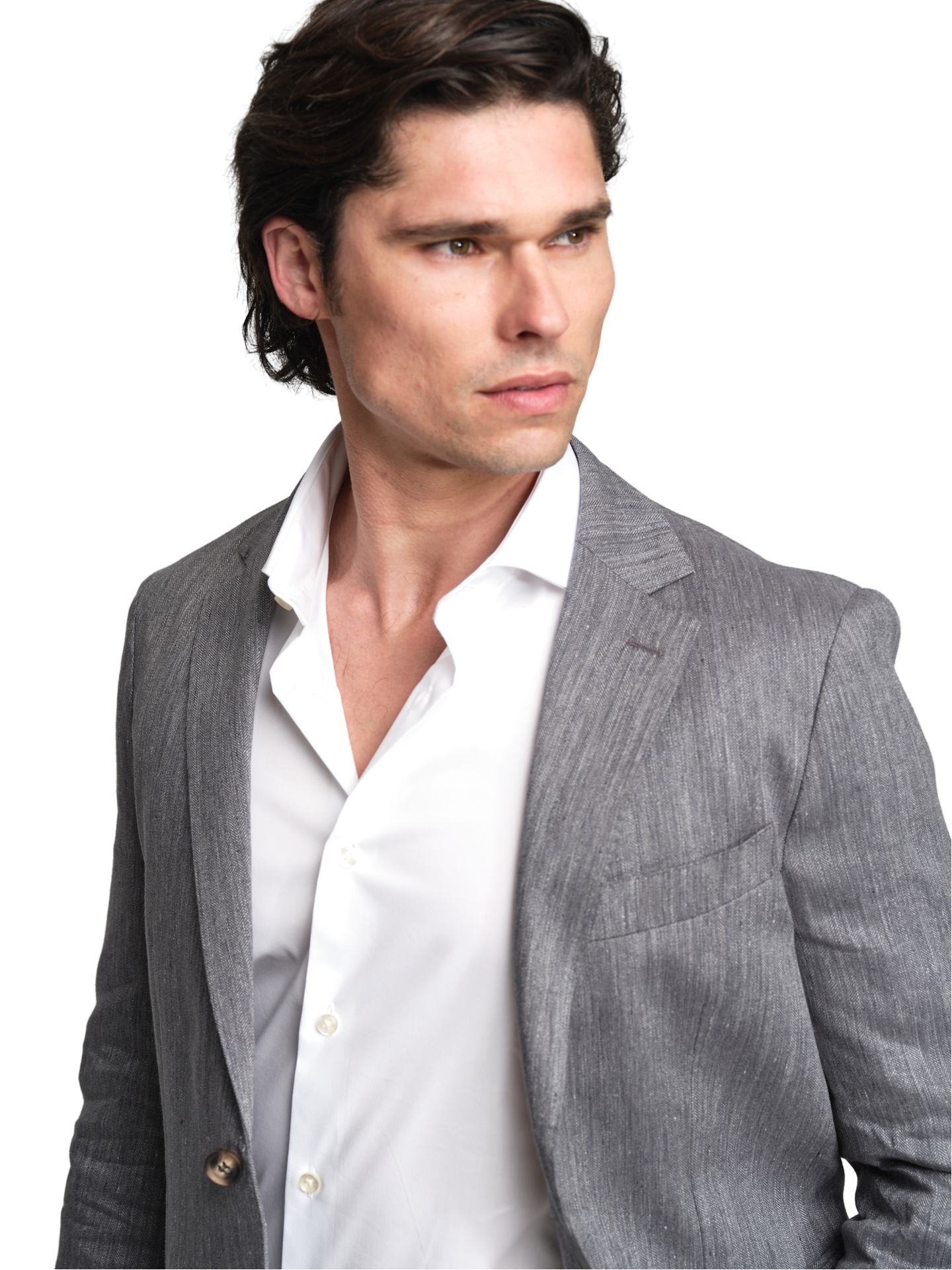 Havana Collection herringbone blazer