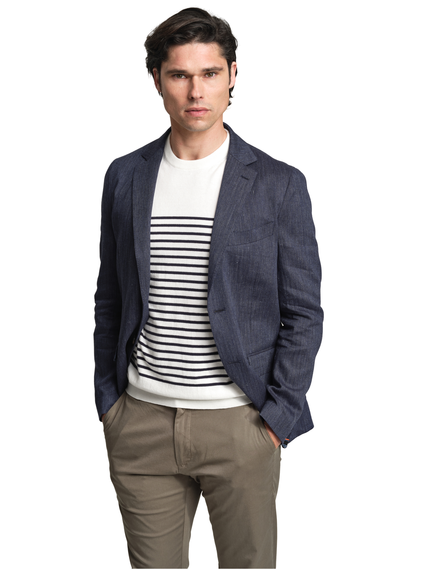 Havana Collection herringbone blazer