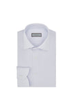 Sky blue regular fit Impeccabile cotton shirt