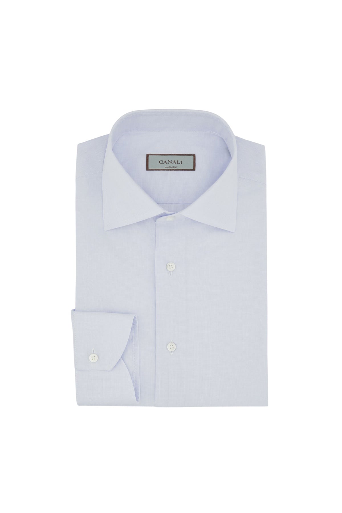 Canali Nuvola light blue cotton shirt