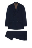 Slim Fit Double-Breasted Herringbone Travel Suit