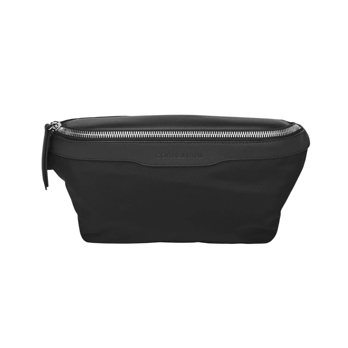 Black bum bag with adjustable shoulder strap