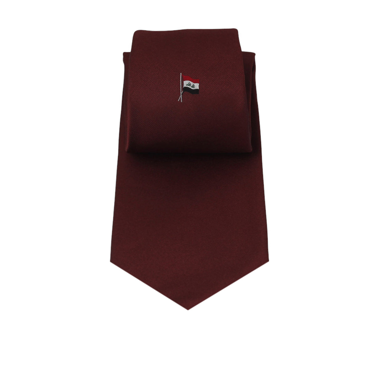 Bordeaux Talarico Silk Tie – Iraq Flag Edition