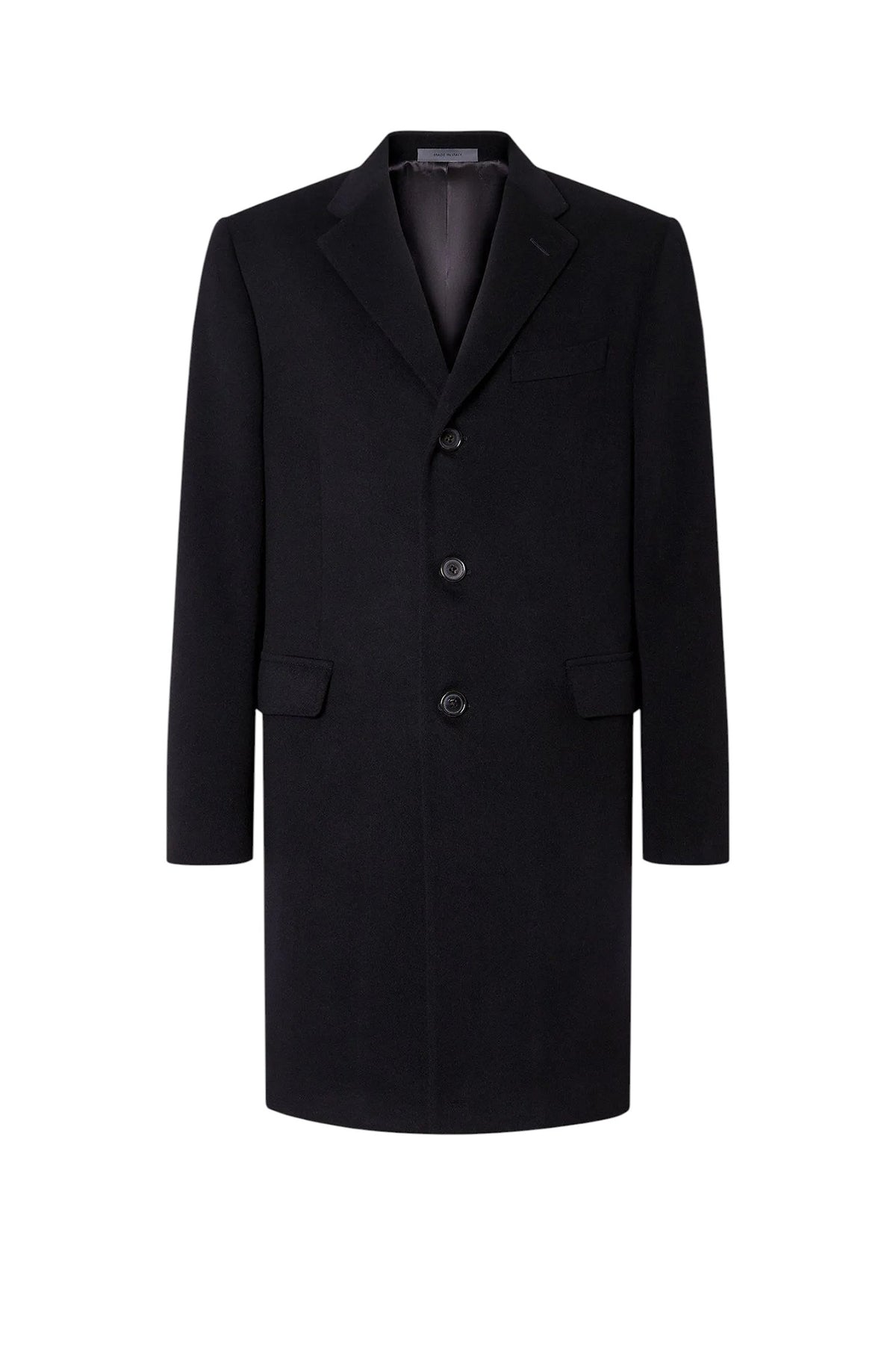 Black super fine wool beaver coat