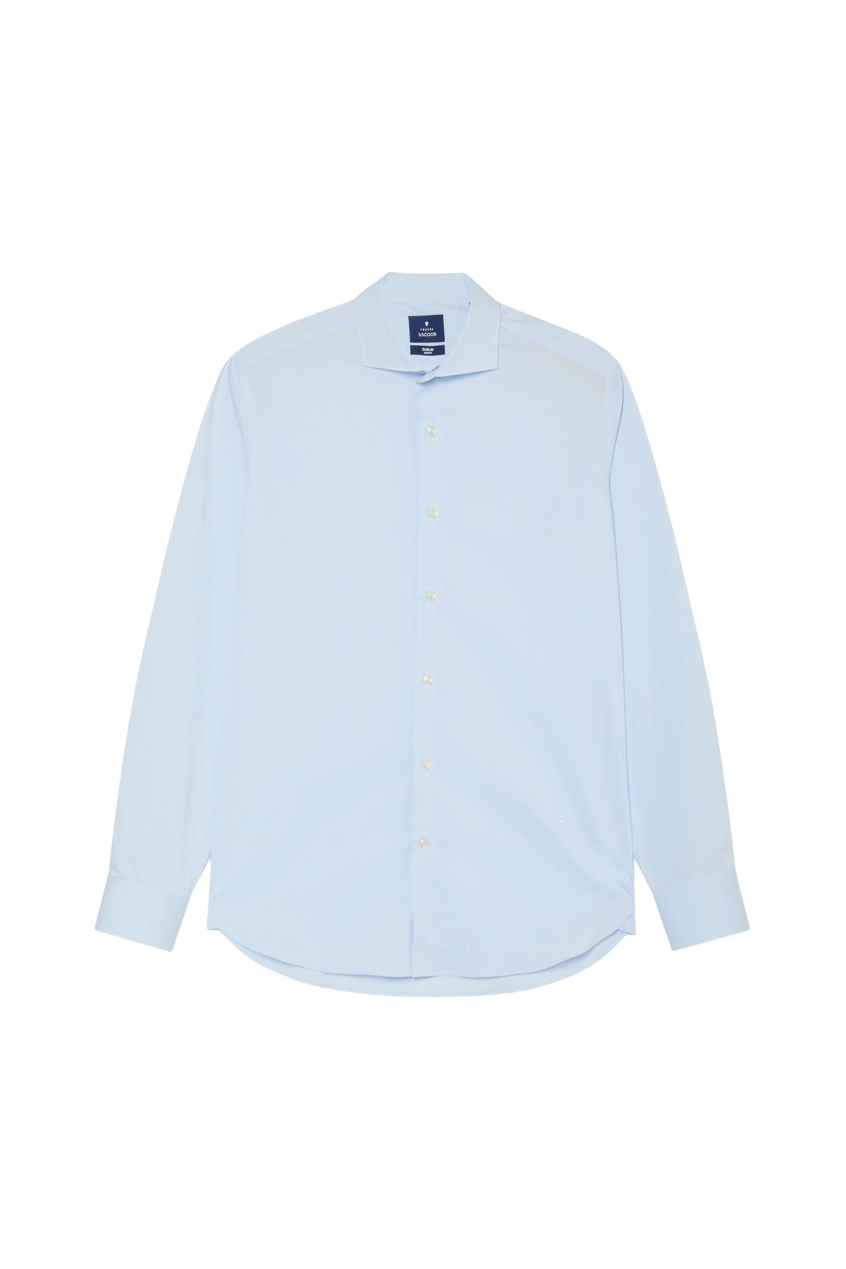 Slim Fit End-on-End Travel Shirt With Dublin Collar