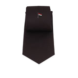 Dark Brown Talarico Silk Tie – Iraq Flag Edition