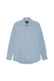 Slim Fit Soft Cotton Twill Shirt With Garment-Dyed Finish