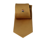 Dark Yellow Talarico Silk Tie – Iraq Flag Edition