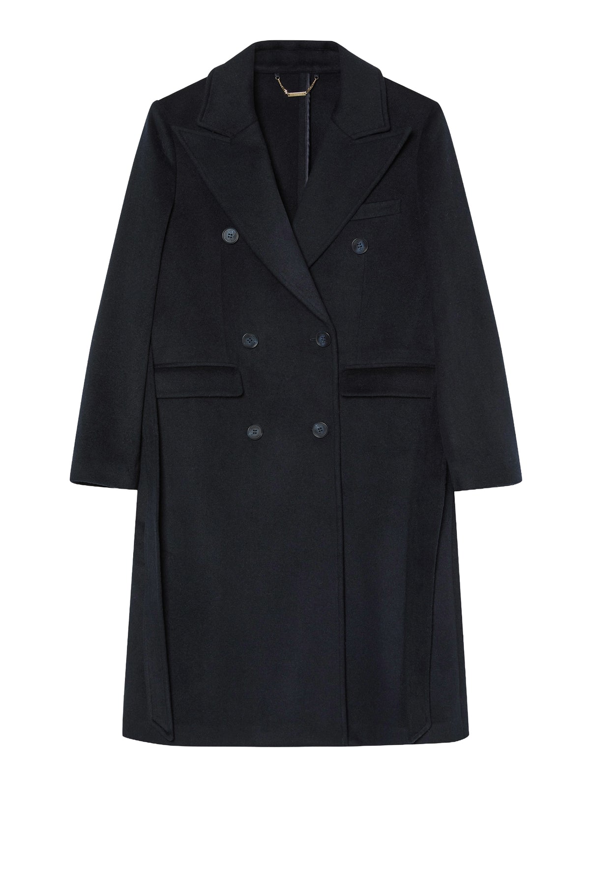 Handmade Overcoat In Wool Blend With Belt
