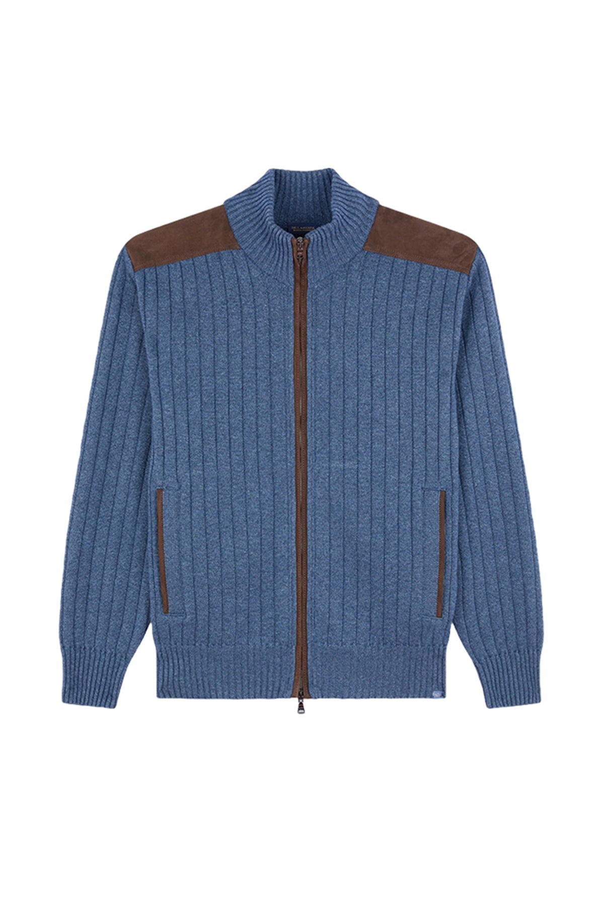 Wool and cashmere zip cardigan