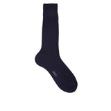 Dark Blue mid calf socks in cotton
