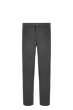 Garment dyed gray comfort cotton microtwill chino pants