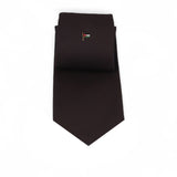 Dark Brown Talarico Silk Tie – Jordan Flag Edition