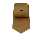 Dark Yellow Talarico Silk Tie – Kurdistan Flag Edition