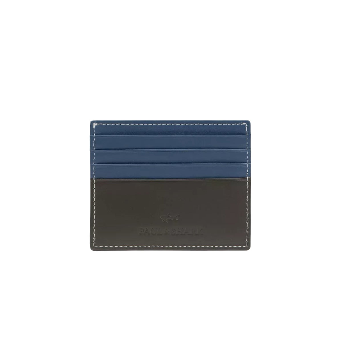 Paul Shark cardholder with embossed fin and wave image