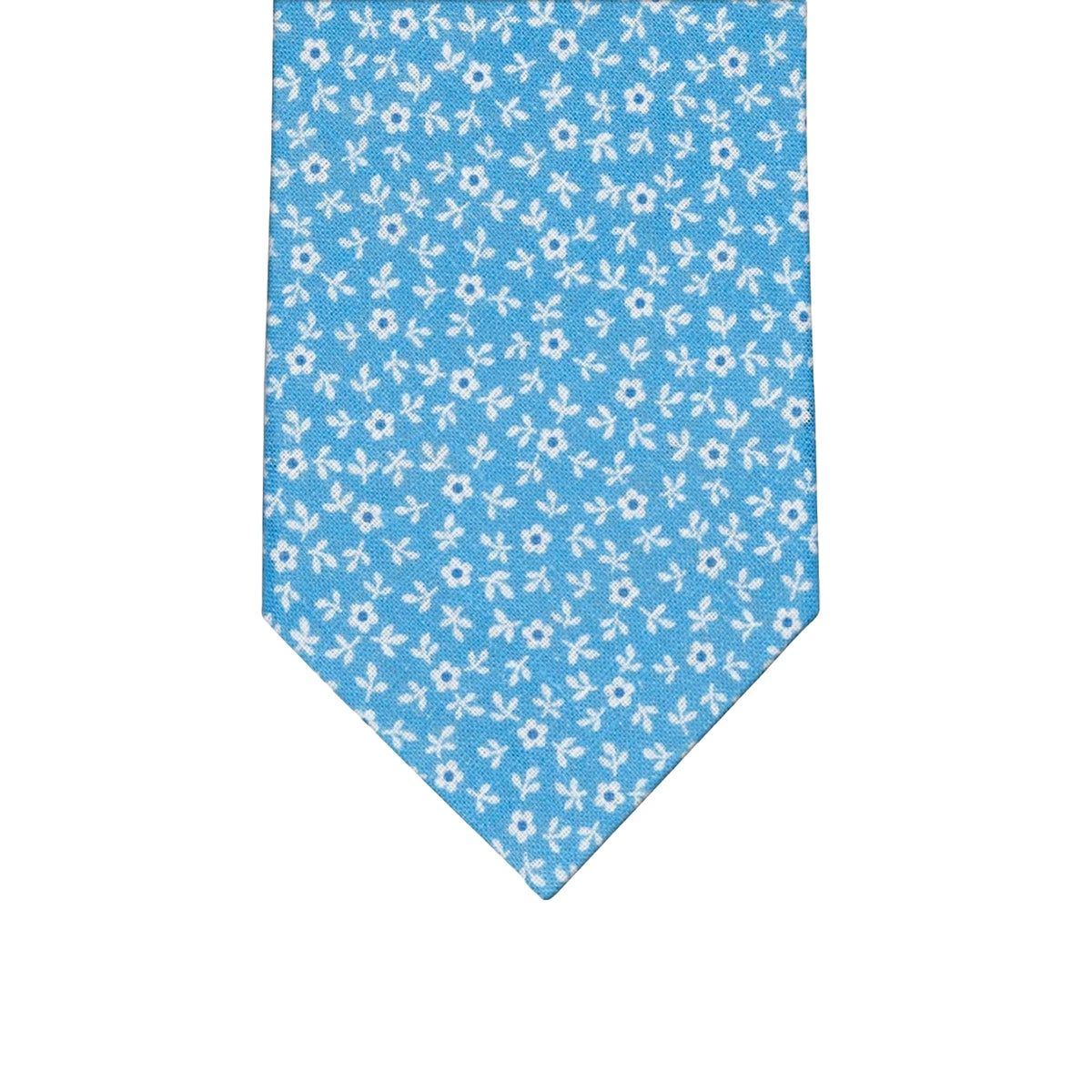 3-Fold Tie in Irish Linen Celestial Floral Pattern-M6501