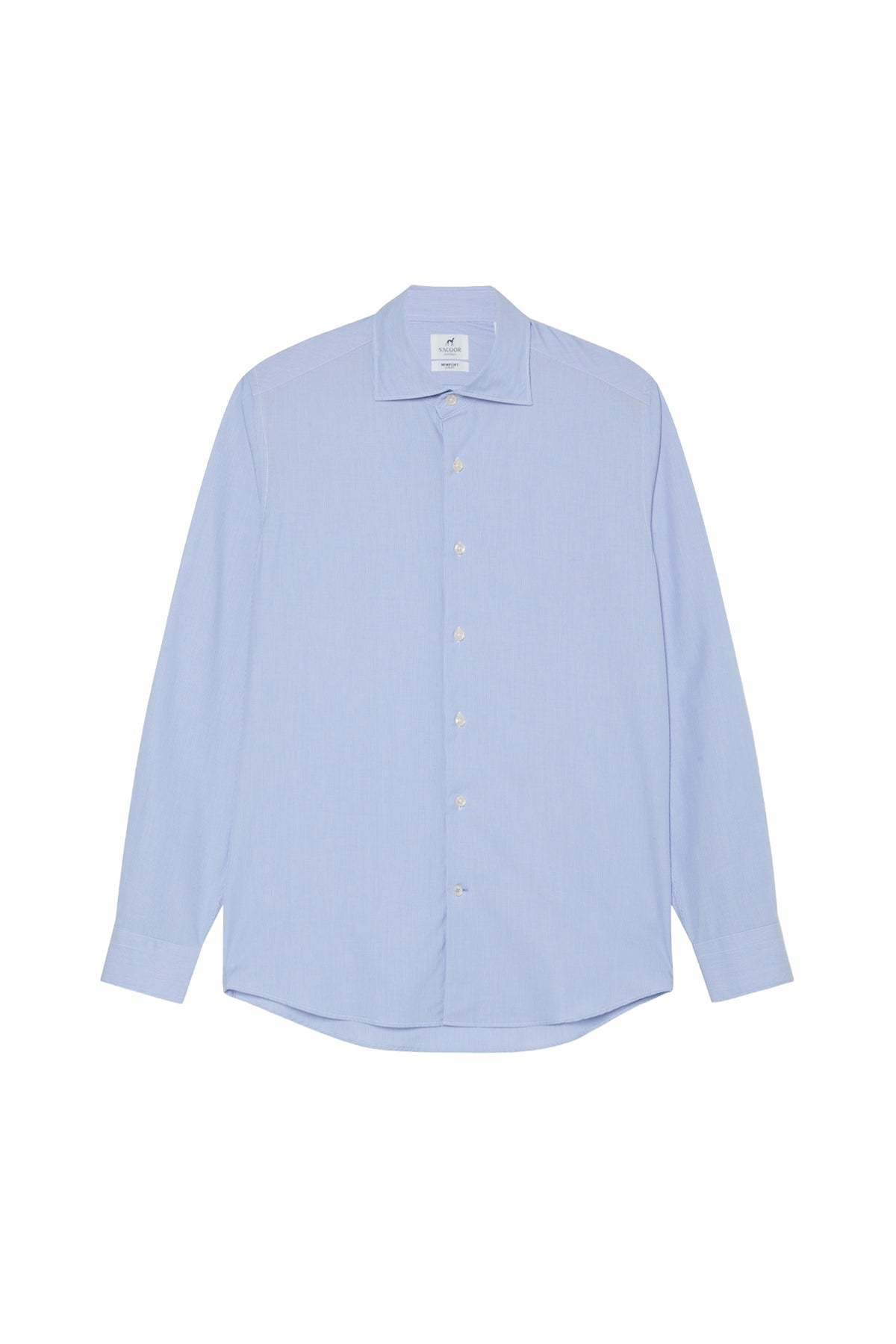 Slim Fit Striped Formal Shirt With Newport Collar