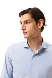 Slim Fit Striped Travel Shirt With Dublin Collar