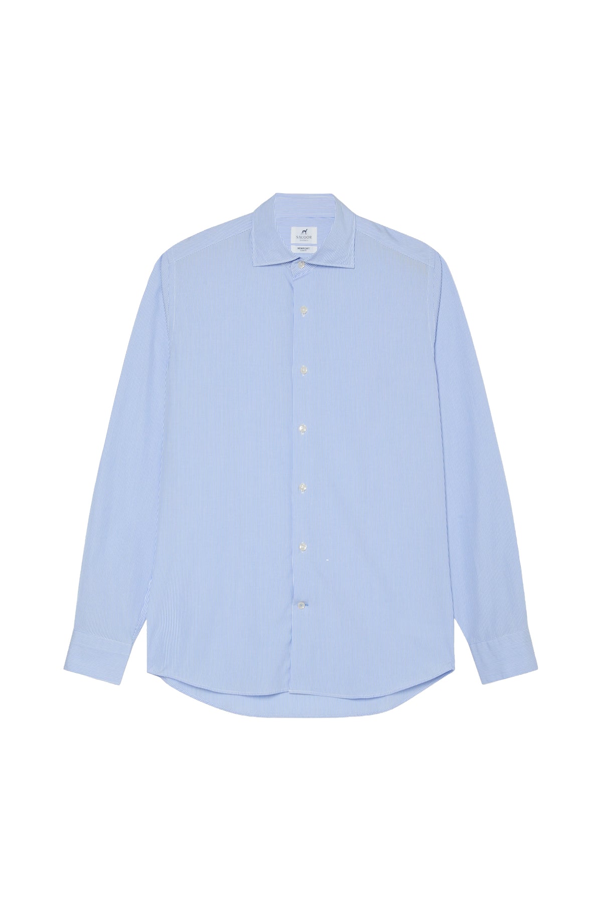 Slim Fit Striped Formal Shirt With Newport Collar