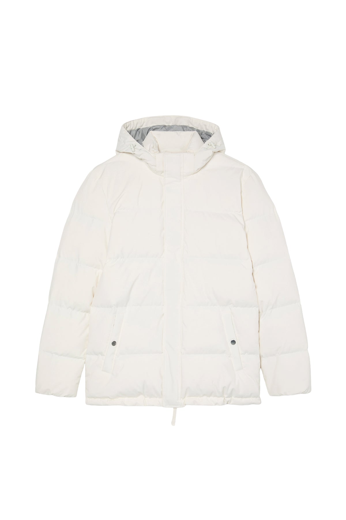 Down Puffer Jacket With Detachable Hood
