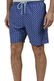 Men's Swimwear Shorts Blue with Patterns