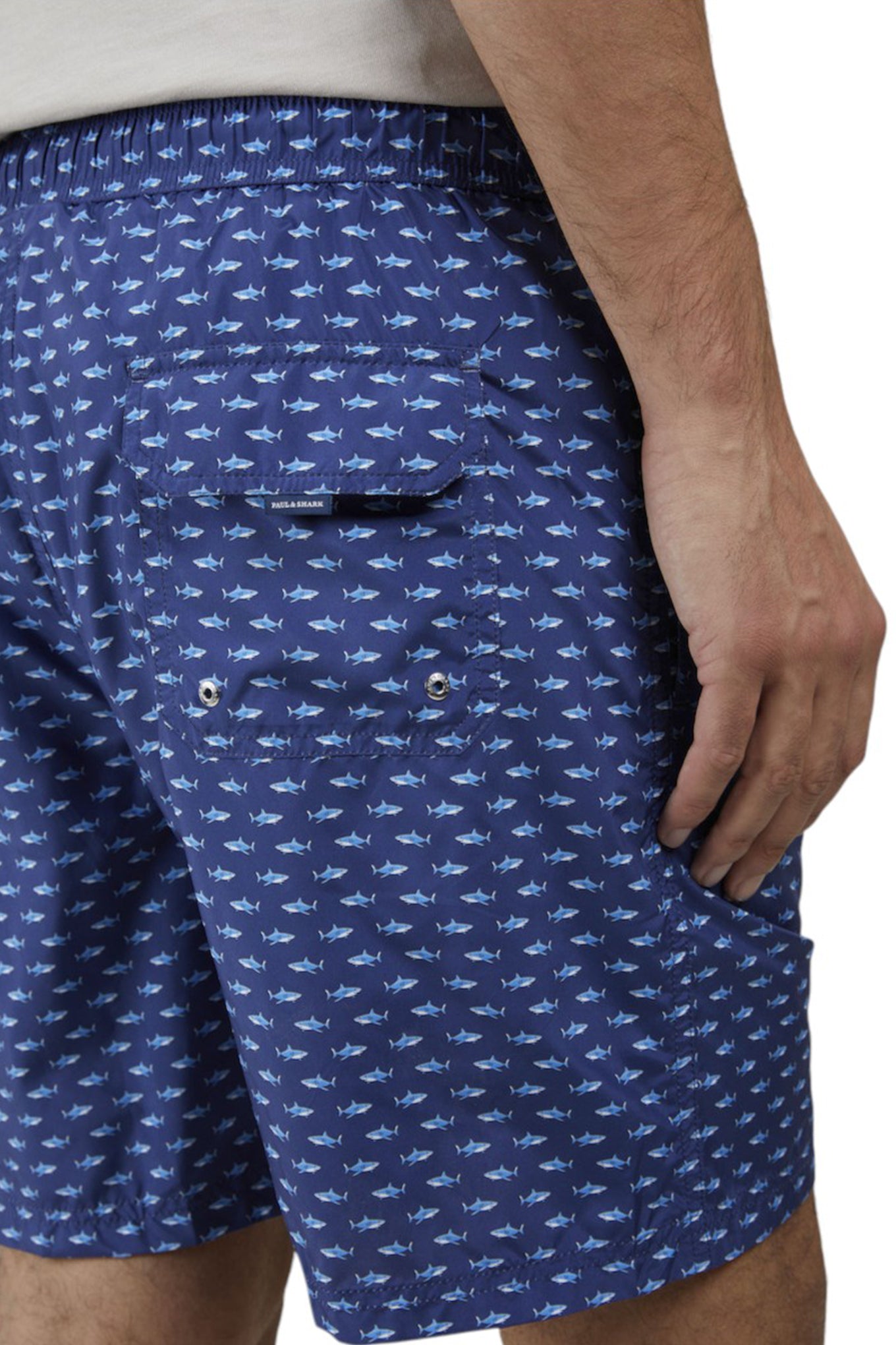 Men's Swimwear Shorts Blue with Patterns