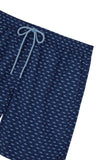 Men's Swimwear Shorts Blue with Patterns
