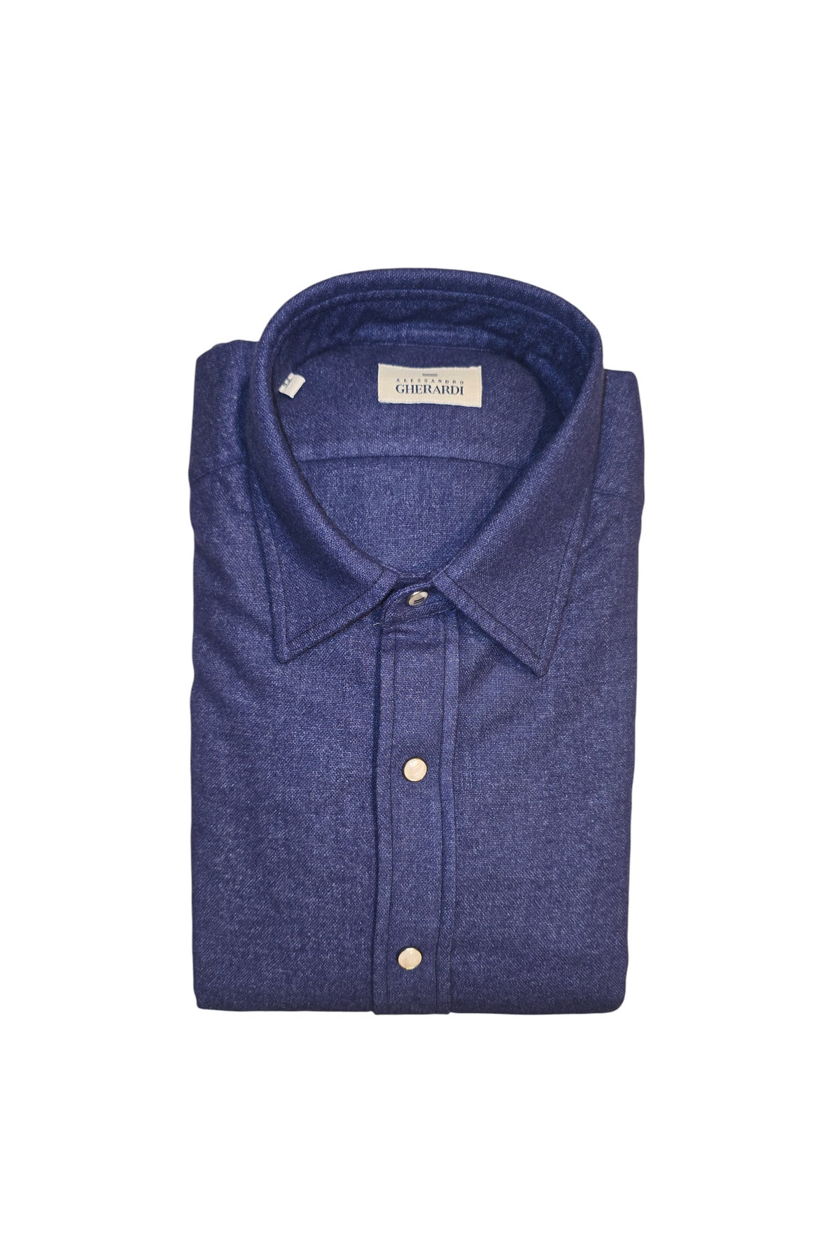 Alessandro Gherardi Milano Indigo Denim Shirt