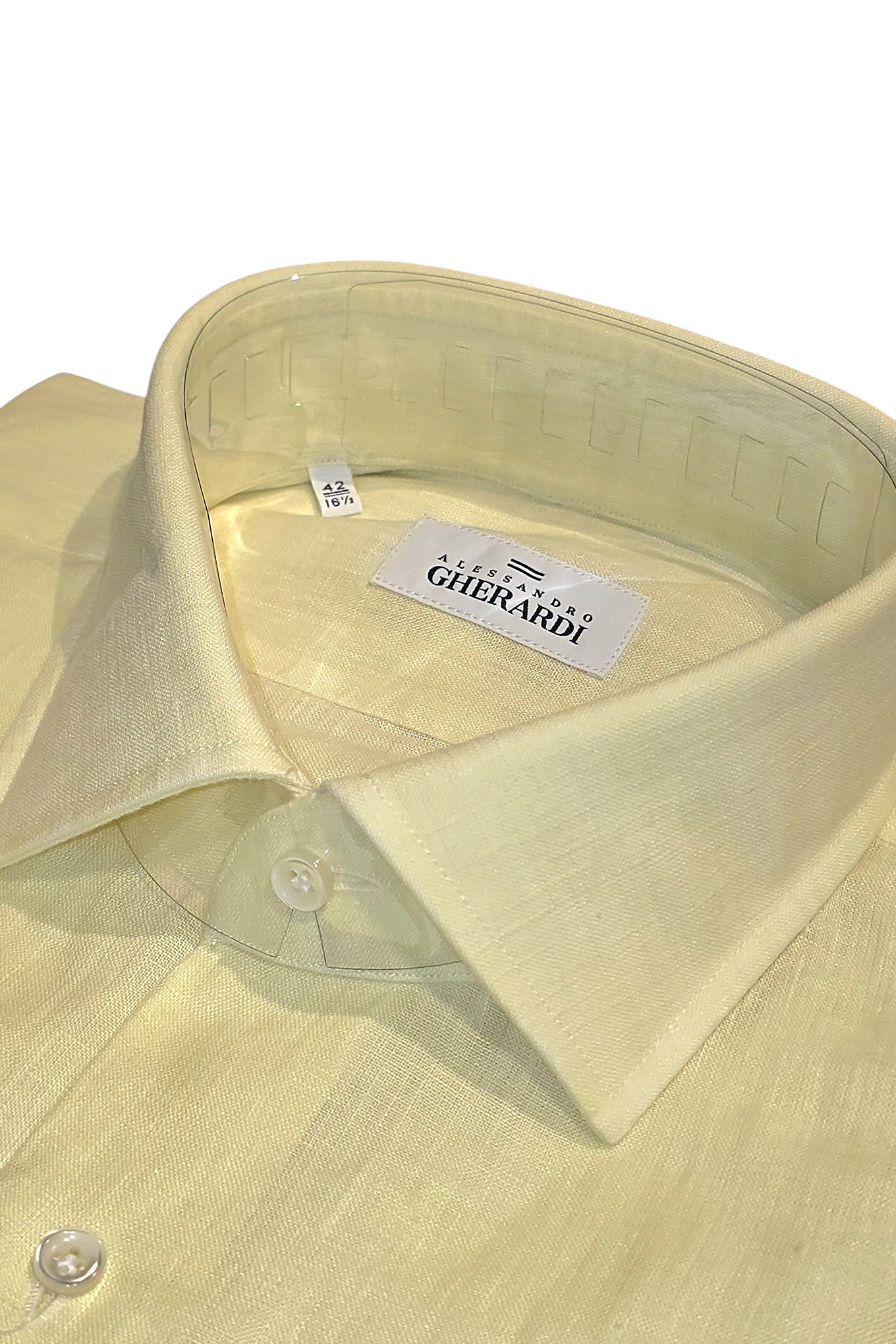 Alessandro Gherardi Amalfi Lemon Linen Shirt