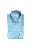 Alessandro Gherardi Positano Aqua Linen Shirt