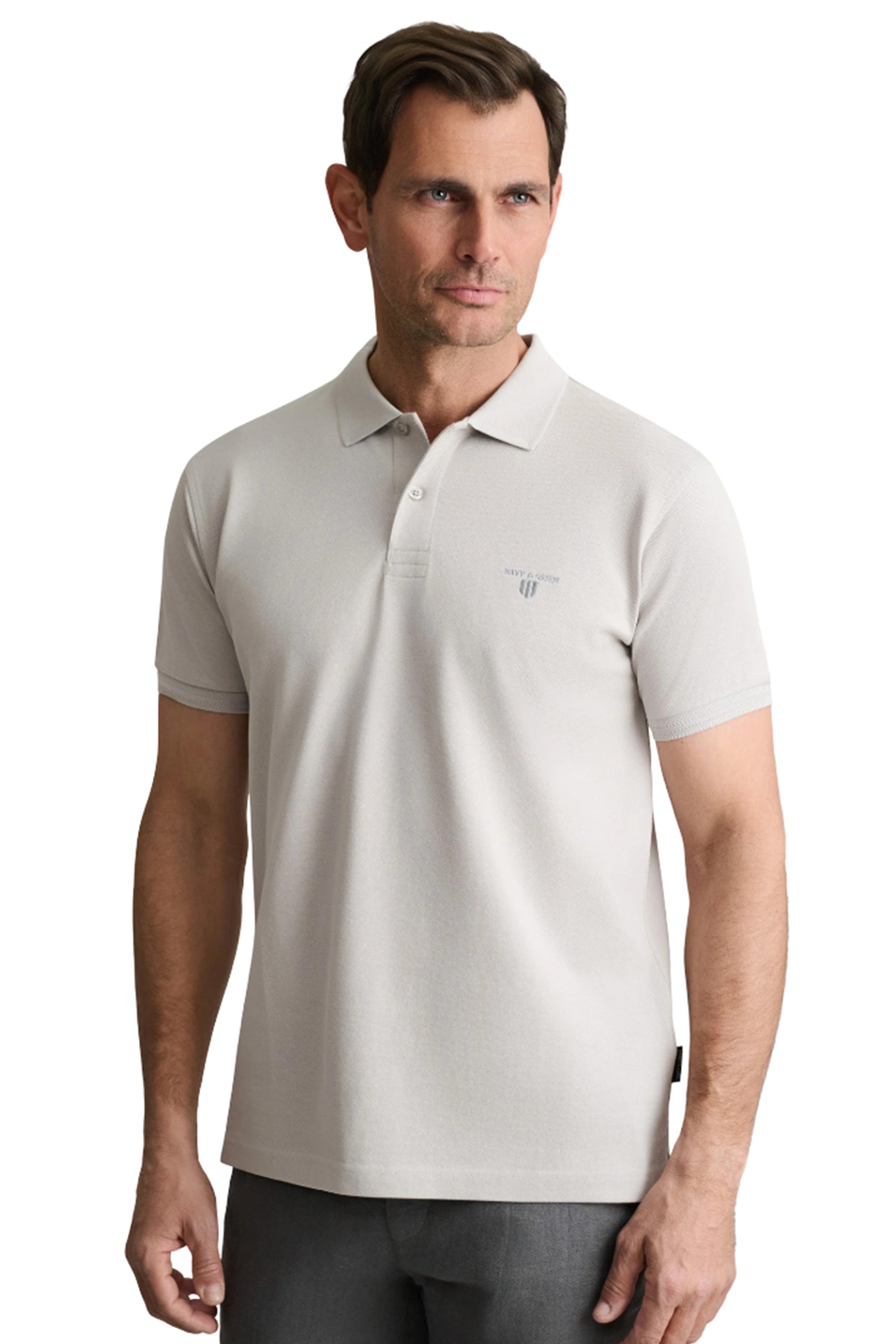 Cotton piqué polo shirt young line