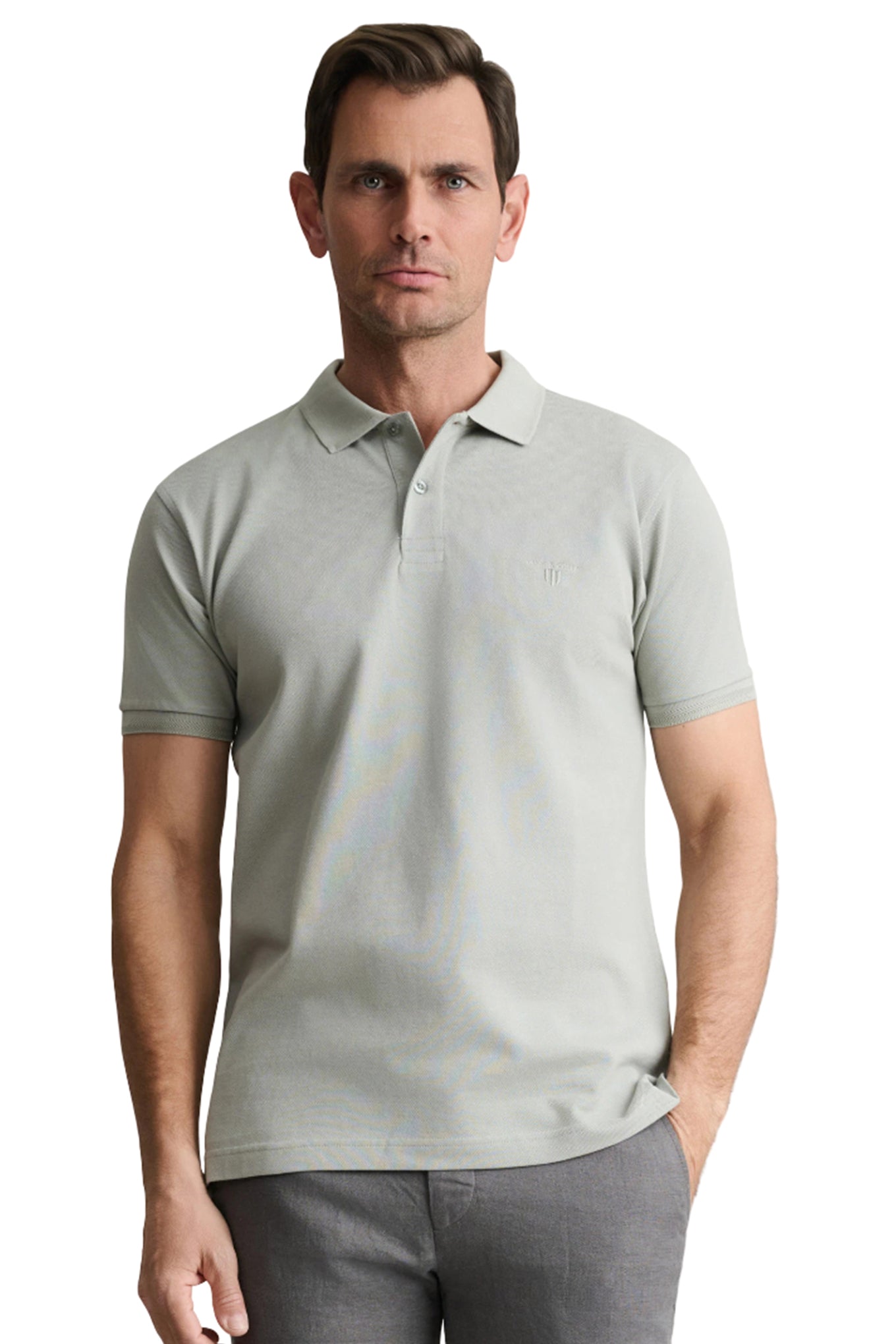 Cotton piqué polo shirt young line