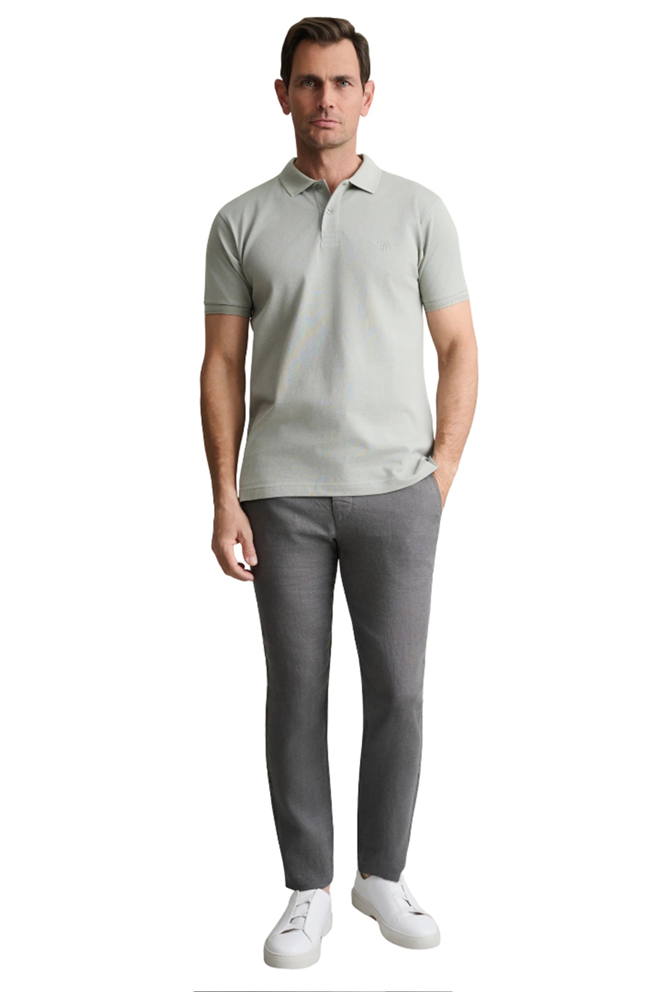 Cotton piqué polo shirt young line