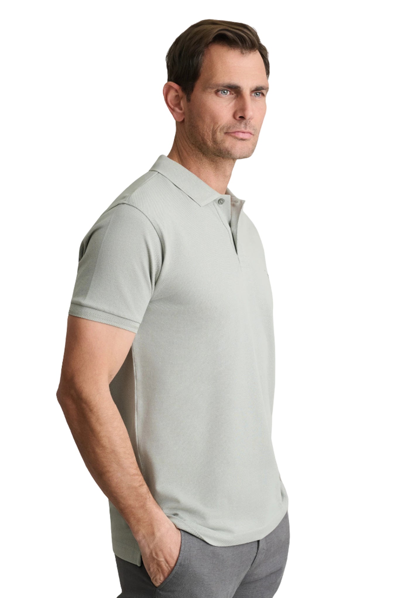 Cotton piqué polo shirt young line