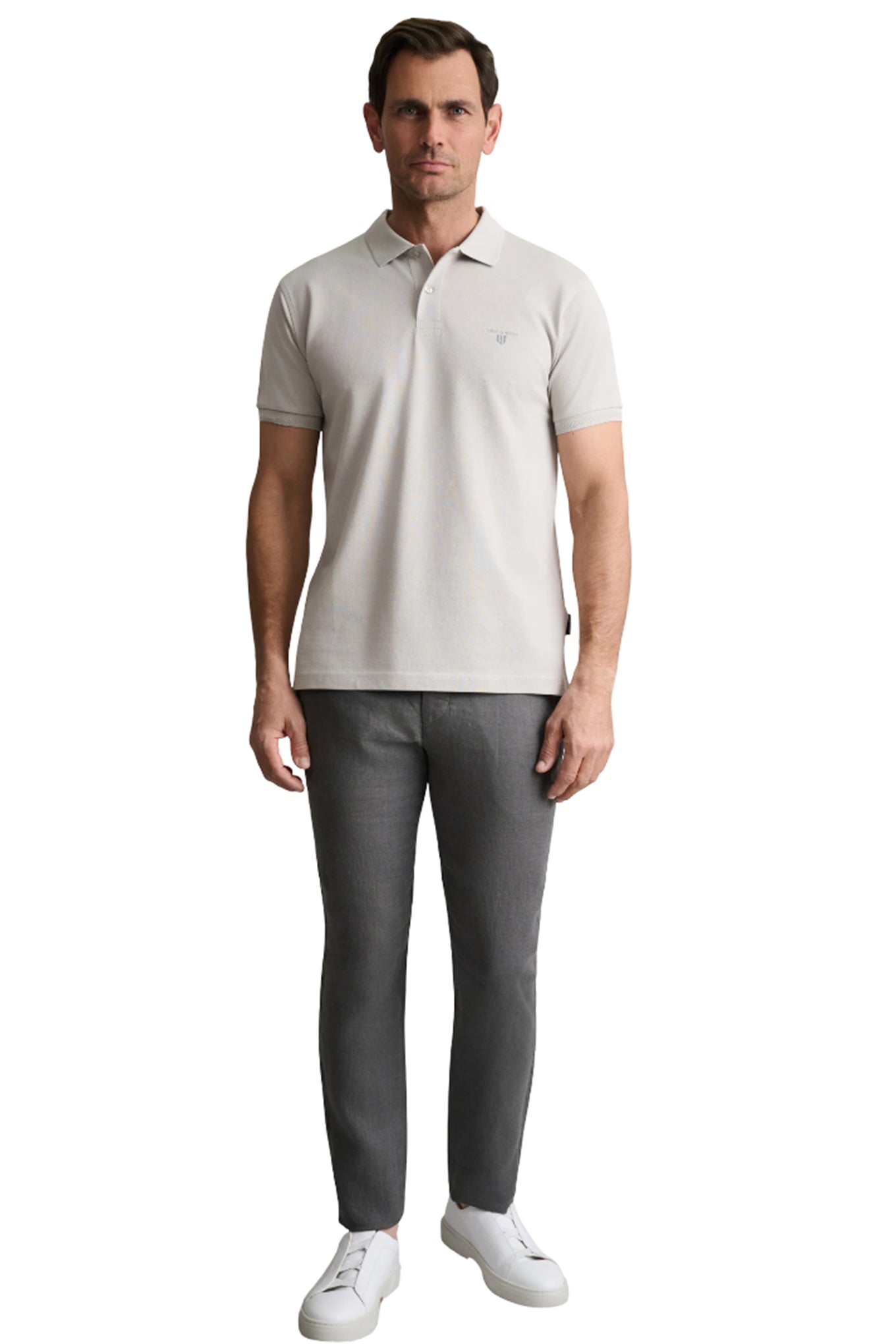 Cotton piqué polo shirt young line