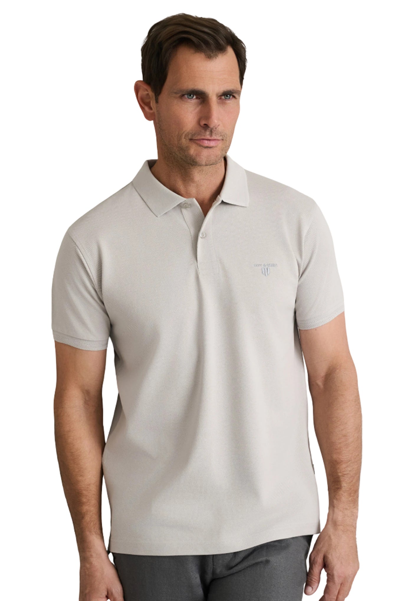 Cotton piqué polo shirt young line