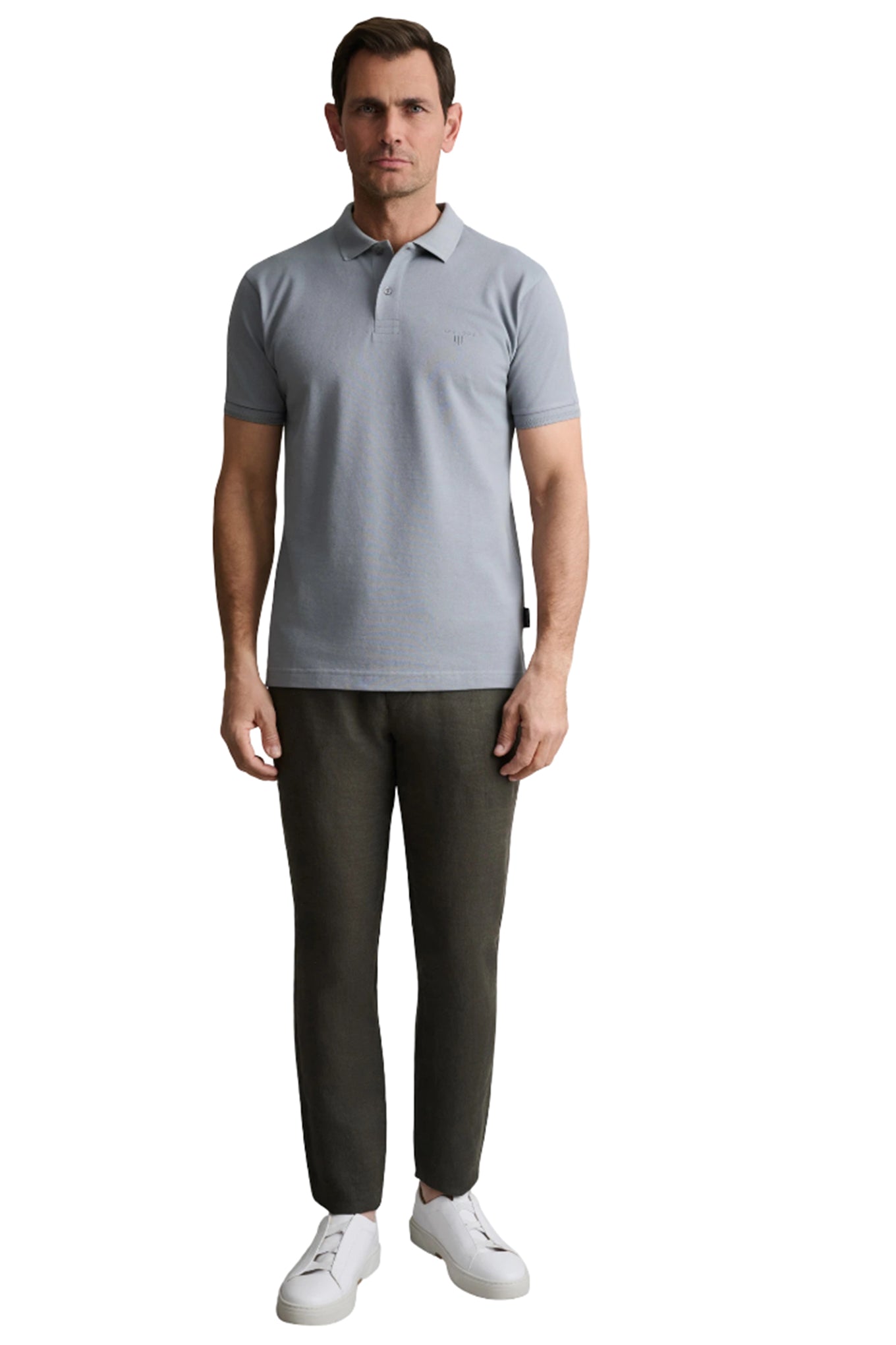 Cotton piqué polo shirt young line