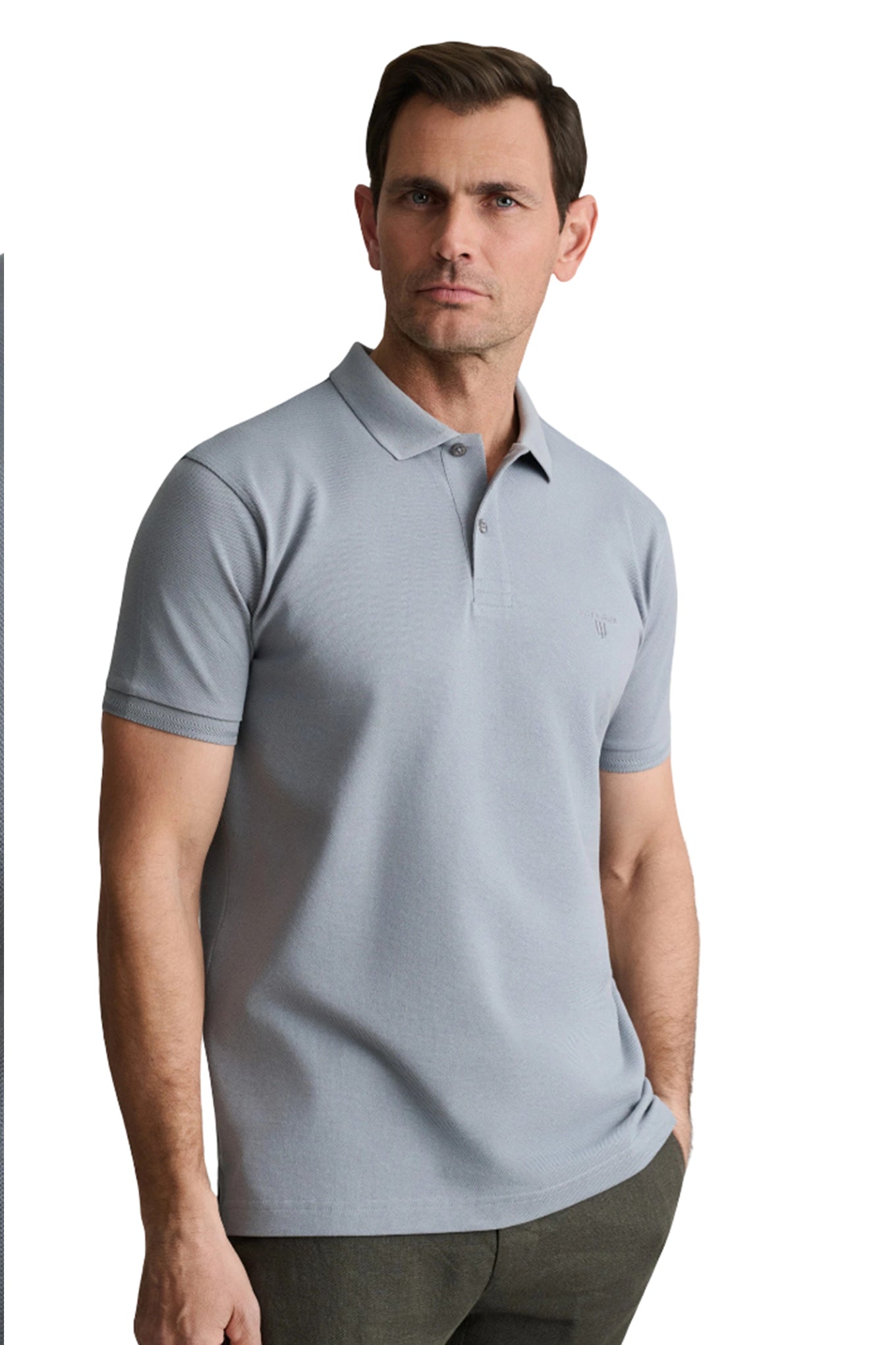 Cotton piqué polo shirt young line