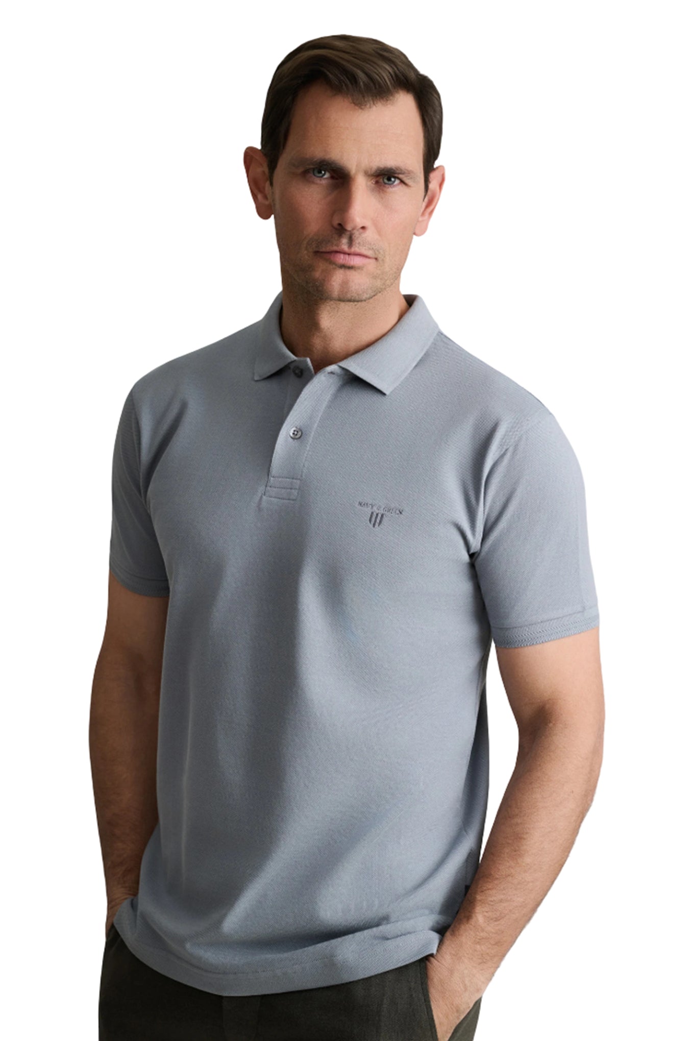 Cotton piqué polo shirt young line