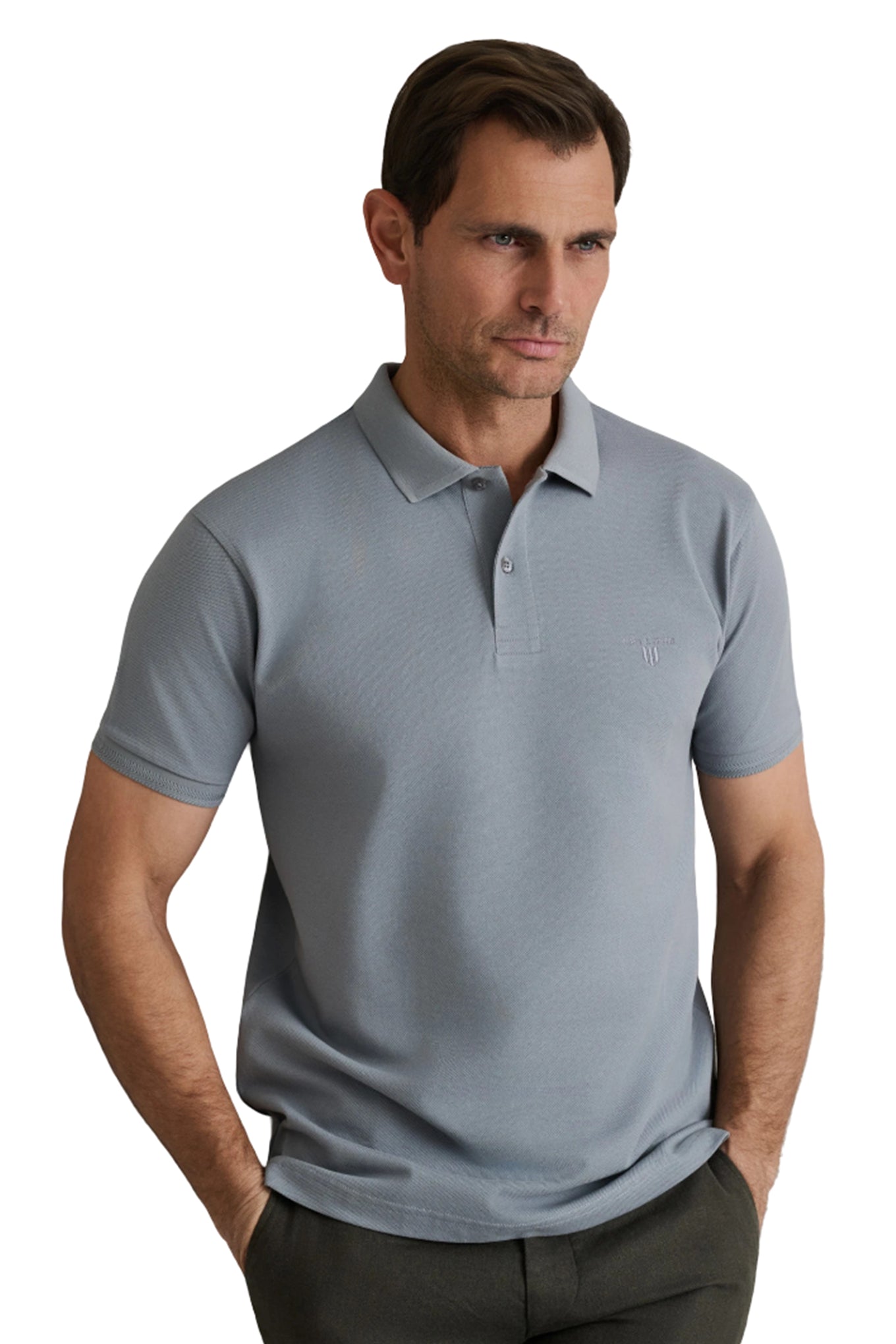 Cotton piqué polo shirt young line