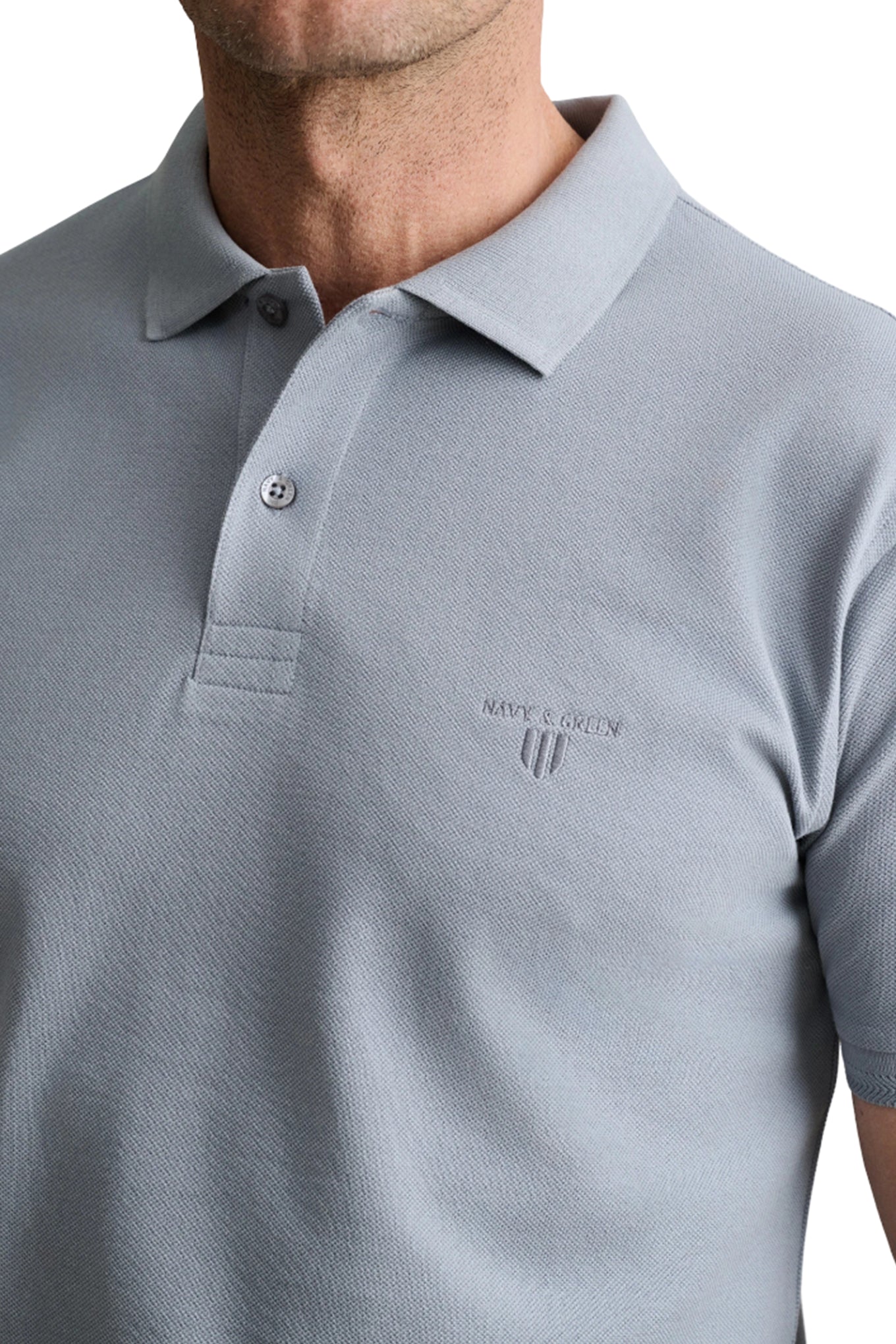 Cotton piqué polo shirt young line