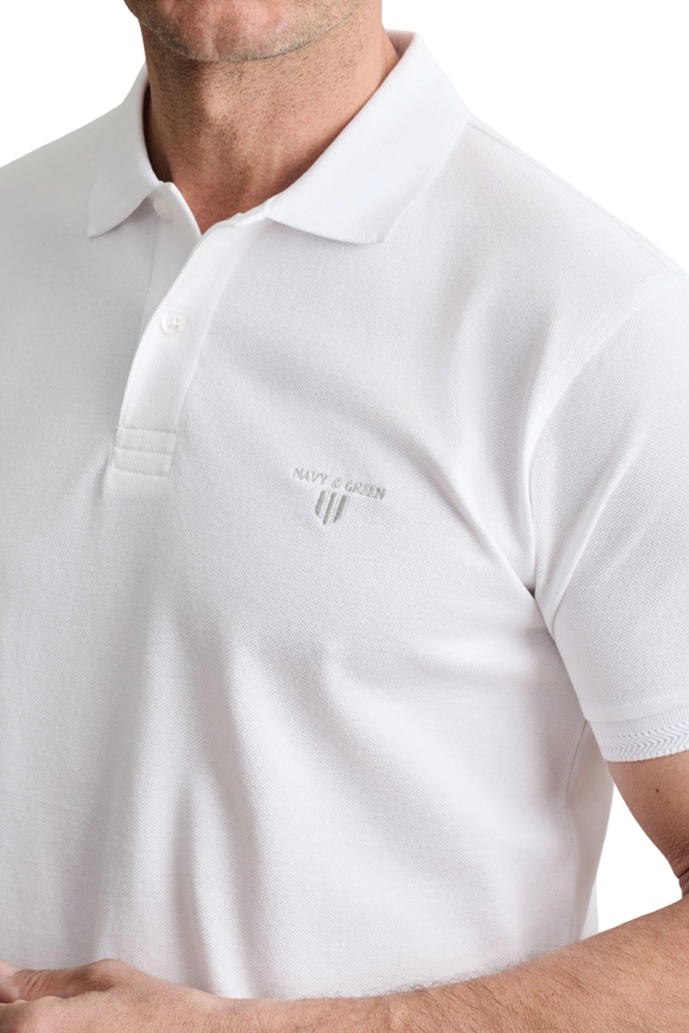 Cotton piqué polo shirt young line