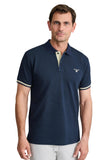 Cotton piqué polo shirt with contrast detailing