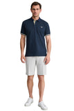 Cotton piqué polo shirt with contrast detailing