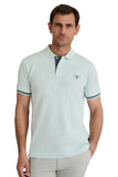 Cotton piqué polo shirt with contrast detailing